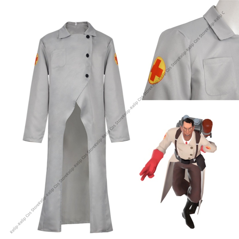 TF2 Medic Cosplay Kostüme RED  – Medical Lab Units Bewertung und Preis