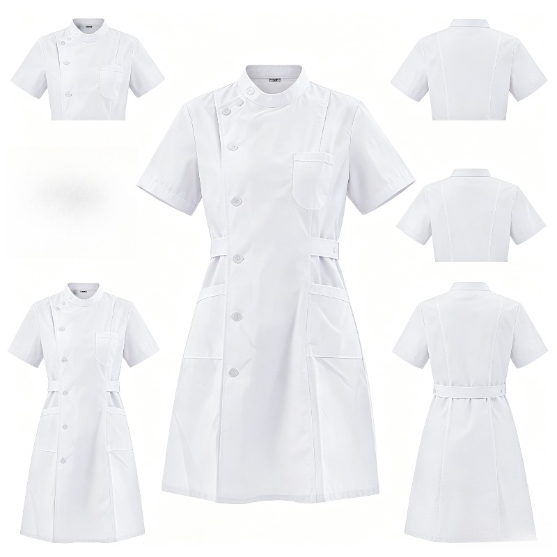 Kurzärmelige medizinische Arbe – Lab Coat Medical Bewertung und Preis